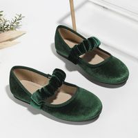 Girl's Basic Solid Color Round Toe Flats main image 1
