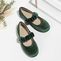 Girl's Basic Solid Color Round Toe Flats main image 4