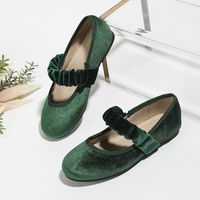 Girl's Basic Solid Color Round Toe Flats main image 2