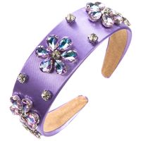 Women's Elegant Baroque Style Classic Style Flower Cloth Inlay Acrylic Hair Band main image 7