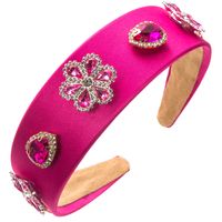 Women's Elegant Baroque Style Classic Style Flower Cloth Inlay Acrylic Hair Band main image 6