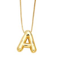 Simple Style Letter Copper Plating Pendant Necklace sku image 1