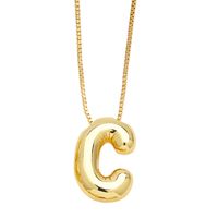 Simple Style Letter Copper Plating Pendant Necklace sku image 3