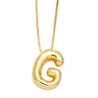 Simple Style Letter Copper Plating Pendant Necklace sku image 7