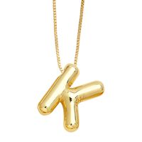 Simple Style Letter Copper Plating Pendant Necklace sku image 11