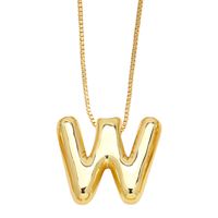 Simple Style Letter Copper Plating Pendant Necklace sku image 23