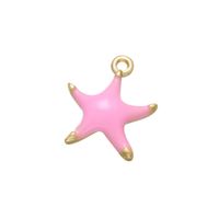 1 Piece Simple Style Star Copper Enamel Jewelry Accessories main image 4