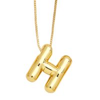 Simple Style Letter Copper Plating Pendant Necklace sku image 8
