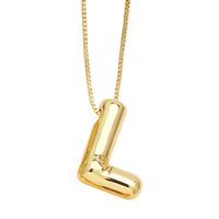 Simple Style Letter Copper Plating Pendant Necklace sku image 12