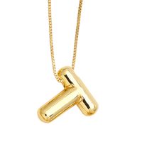 Simple Style Letter Copper Plating Pendant Necklace sku image 20