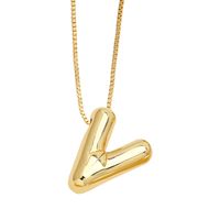Simple Style Letter Copper Plating Pendant Necklace sku image 22