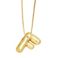 Simple Style Letter Copper Plating Pendant Necklace sku image 6