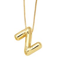 Simple Style Letter Copper Plating Pendant Necklace sku image 26