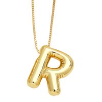 Simple Style Letter Copper Plating Pendant Necklace sku image 18