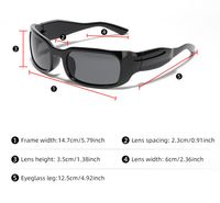 Retro Color Block Ac Square Full Frame Men's Sunglasses main image 2