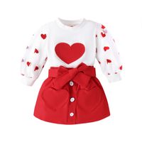 Simple Style Printing Cotton Girls Clothing Sets main image 2