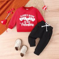 Simple Style Letter Cotton Boys Clothing Sets sku image 9