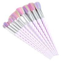 Simple Style Pink Plastic Nylon Plastic Handle Makeup Brushes 1 Set main image 4