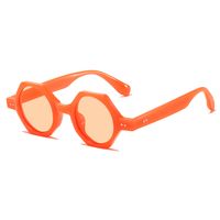 Hip-hop Streetwear Solid Color Ac Round Frame Full Frame Men's Sunglasses sku image 6
