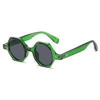 Hip-hop Streetwear Solid Color Ac Round Frame Full Frame Men's Sunglasses sku image 3