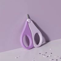 Simple Style Solid Color Plastic Nail Scissors Baby Accessories sku image 1