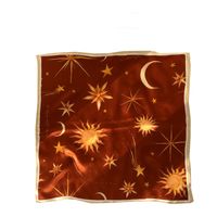 Women's Elegant Sun Star Moon Silk Printing Silk Scarf main image 2
