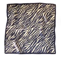 Women's Elegant Zebra Silk Printing Silk Scarf sku image 1