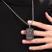 304 Stainless Steel 18K Gold Plated Raw Steel Black Gun Hip-Hop XUPING Plating Geometric Pendant Necklace main image 5