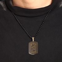 304 Stainless Steel 18K Gold Plated Raw Steel Black Gun Hip-Hop XUPING Plating Geometric Pendant Necklace main image 8