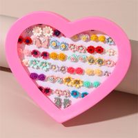 Princess Cute Sweet Flower Resin Girl's Ear Studs main image 4