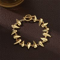 Simple Style Oversized Water Droplets Solid Color Alloy Wholesale Bracelets sku image 1