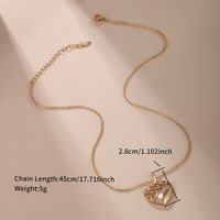 Elegant Xuping Sweet Heart Shape Alloy Copper Alloy Plating Inlay Artificial Gemstones 18k Gold Plated Women's Pendant Necklace sku image 2