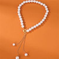 Elegant Sweet Round Heart Shape Artificial Pearl Toggle Beaded Women's Pendant Necklace main image 5