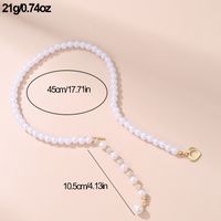 Elegant Sweet Round Heart Shape Artificial Pearl Toggle Beaded Women's Pendant Necklace main image 3
