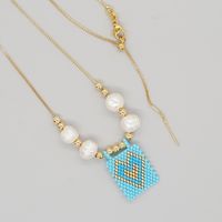 Lady Heart Shape Glass Glass Women's Pendant Necklace sku image 3