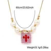 Classic Style Cross Glass Glass Women's Pendant Necklace main image 5