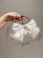 Women's Satin Bow Knot Elegant Vintage Style Flowers Oval Buckle Handbag Evening Bag main image 2