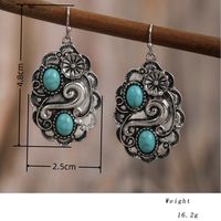 1 Pair Ethnic Style Geometric Plating Alloy Drop Earrings main image 2