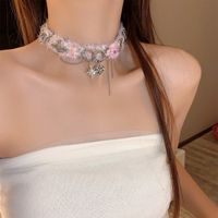 Punk Simple Style Solid Color Alloy Cloth Irregular Women's Choker main image 5