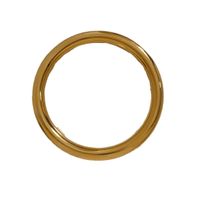 Retro Simple Style Streetwear Solid Color Stainless Steel Plating 14k Gold Plated Bangle main image 5