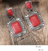 1 Pair Ethnic Style Geometric Plating Alloy Drop Earrings main image 2