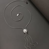 Xuping Einfacher Stil Geometrisch Rostfreier Stahl Überzug Inlay Künstliche Perlen Halskette main image 1