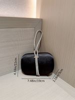 Women's Silk Color Block Elegant Vintage Style Classic Style Oval Buckle Clutch Bag Handbag Evening Bag main image 2