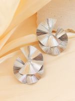 1 Pair Simple Style Solid Color Plating Iron Ear Studs sku image 3