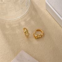1 Pair Lady Animal Plating Inlay Copper Zircon Gold Plated Earrings main image 3