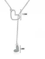 Einfacher Stil Herzform Kupfer Inlay Strasssteine Halskette Mit Anhänger main image 2