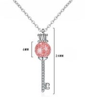 Simple Style Crown Copper Inlay Zircon Pendant Necklace main image 2