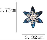 Ig Style Shiny Flower Snowflake Copper Plating Inlay Zircon Women's Brooches main image 2