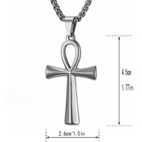 Simple Style Cross Alloy Plating Men's Pendant Necklace main image 2