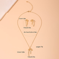 Sweet Simple Style Bow Knot Alloy Shiny Metallic Plating Women's Jewelry Set main image 2